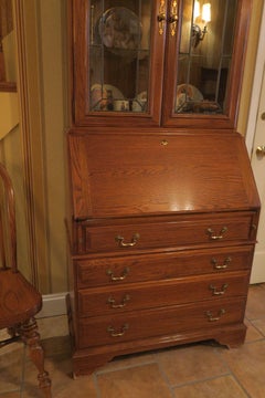 Old Hollywood Secretary Exquisite Condition Book Shelves and Storage Galore