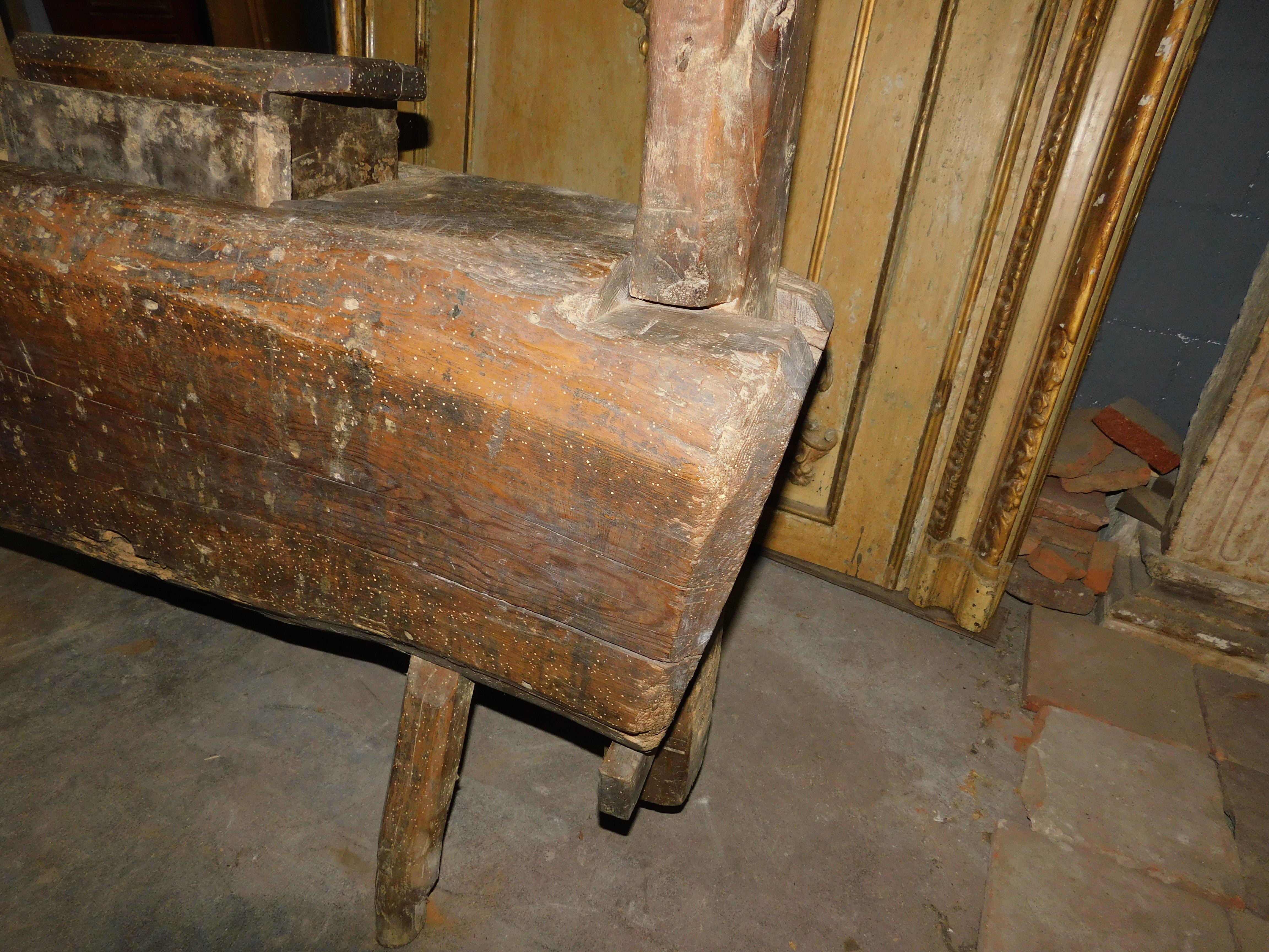 19th Century old honey press, wooden work tool, Italy For Sale