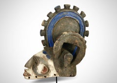 Old Igbo Helmet Mask, Agbogho Mmuo Masquerade