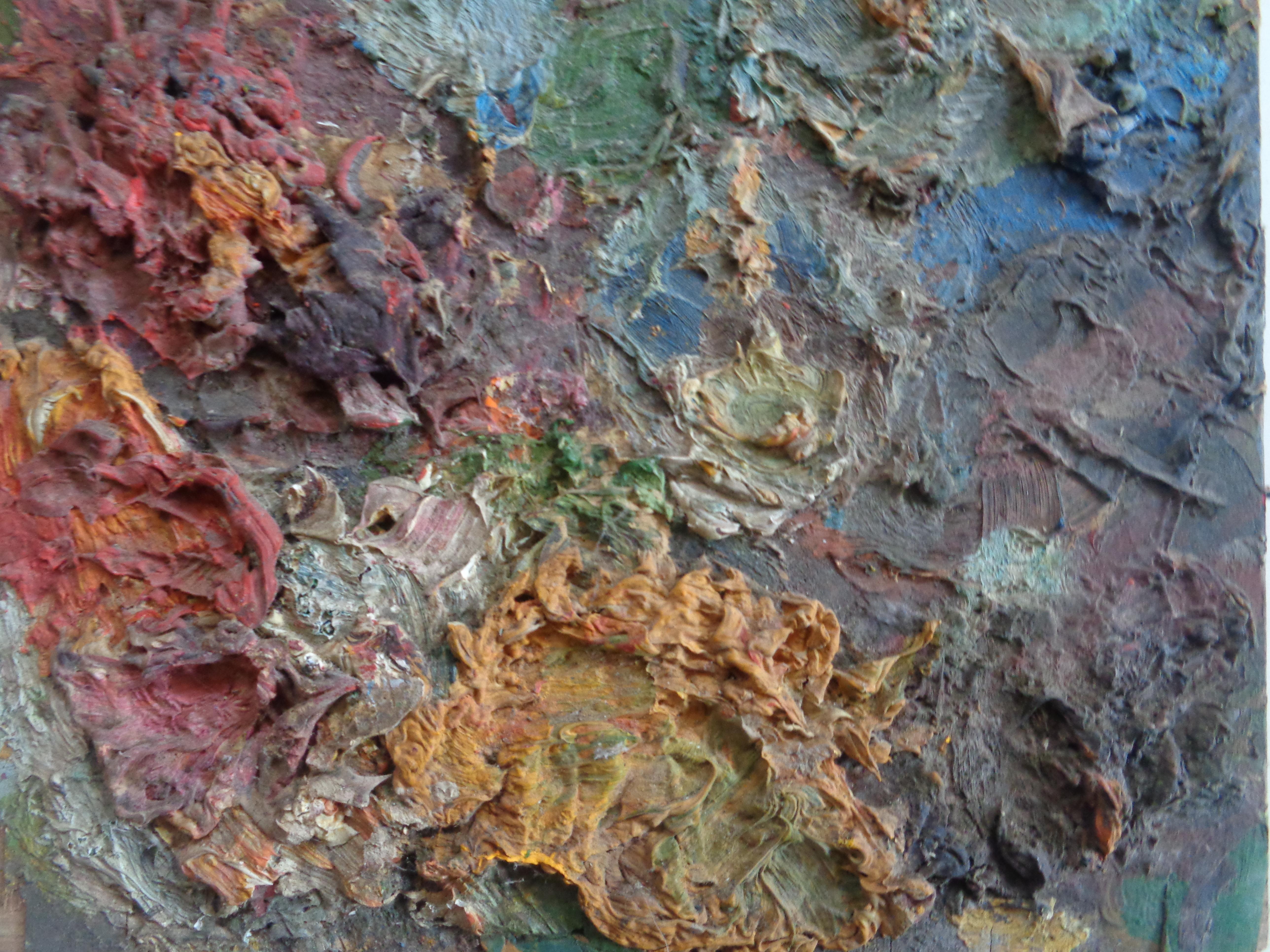 Old Paint Encrusted Wood Artist Palettes For Sale 4