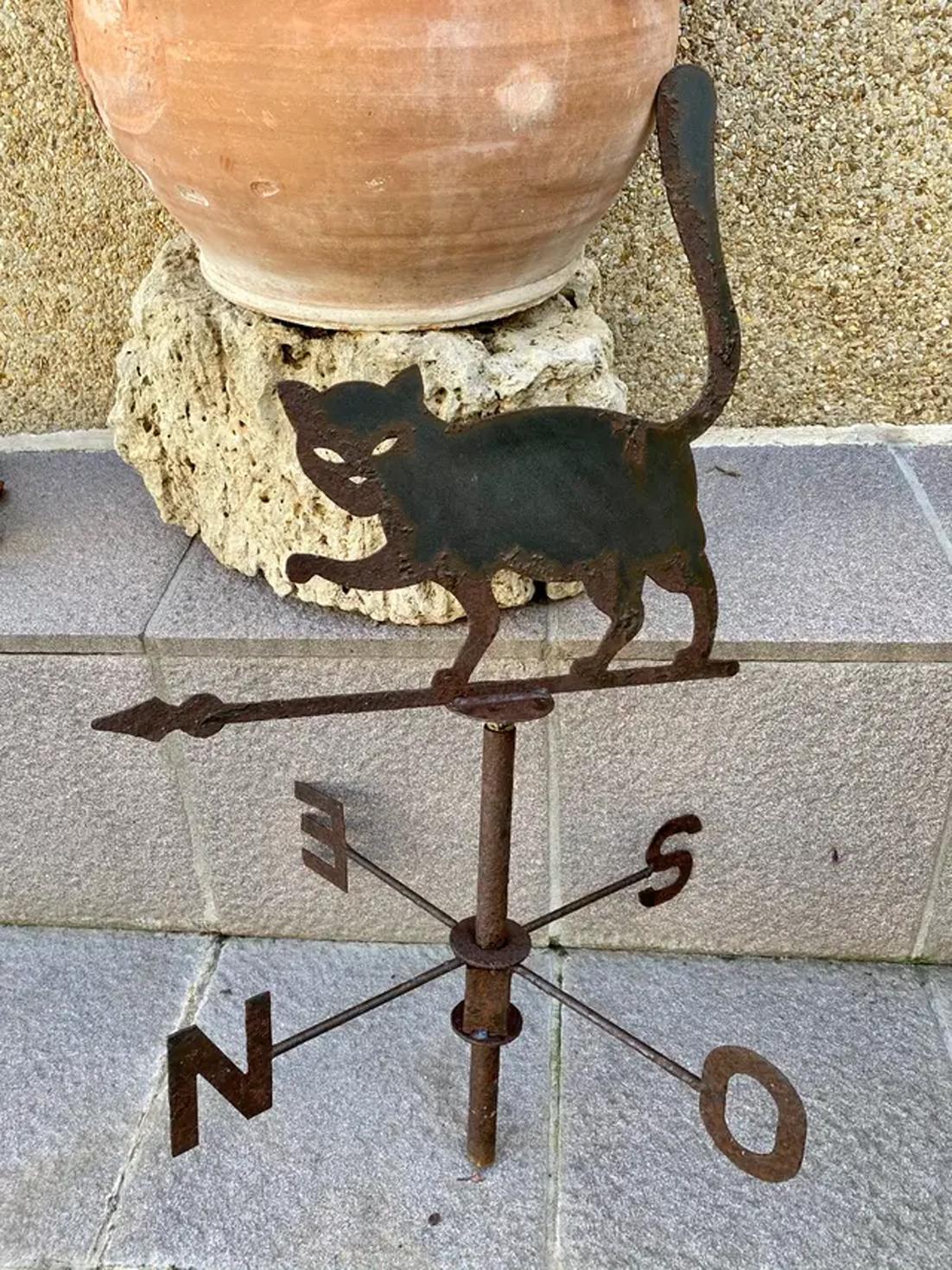 Old Iron Weather Vane, France In Good Condition In Mombuey, Zamora