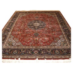 Old Isfahan Carpet of Fine Weave and Medallion Design