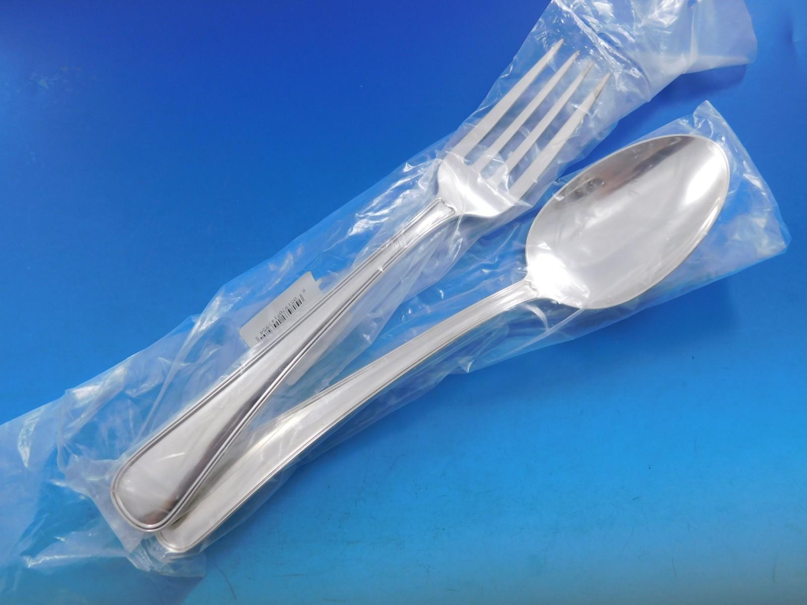 Buccellati is known and admired throughout the world for producing the finest quality Italian silver.

Fabulous Dinner Size Old Italian by Buccellati Italy Sterling Silver Flatware set - 63 pieces. This set appears virtually unused and includes:

6