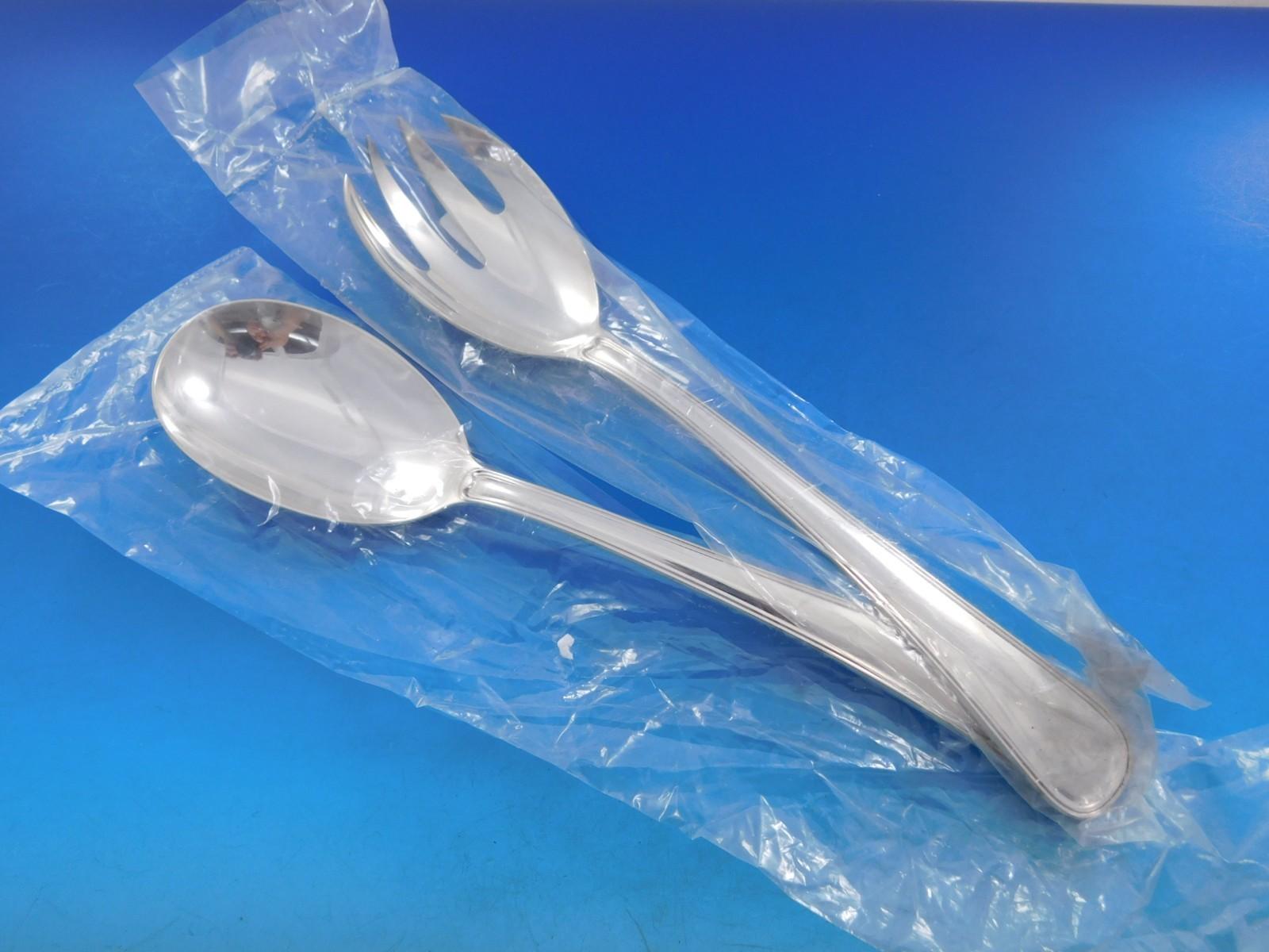 Old Italian by Buccellati Italy Sterling Silver Flatware 6 Set 63 pc Dinner New In Excellent Condition For Sale In Big Bend, WI