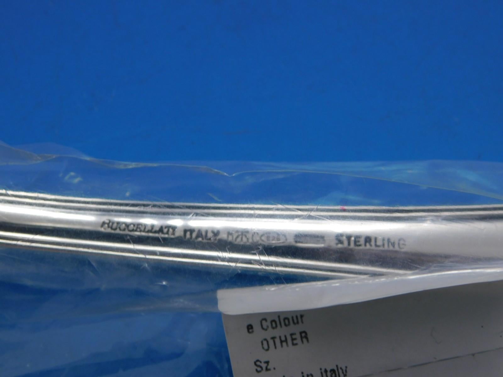 Old Italian by Buccellati Italy Sterling Silver Flatware 6 Set 63 pc Dinner New For Sale 3