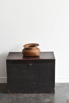 Old Japanese Bamboo Basket / Antique Flower Basket / Flower Arrangement