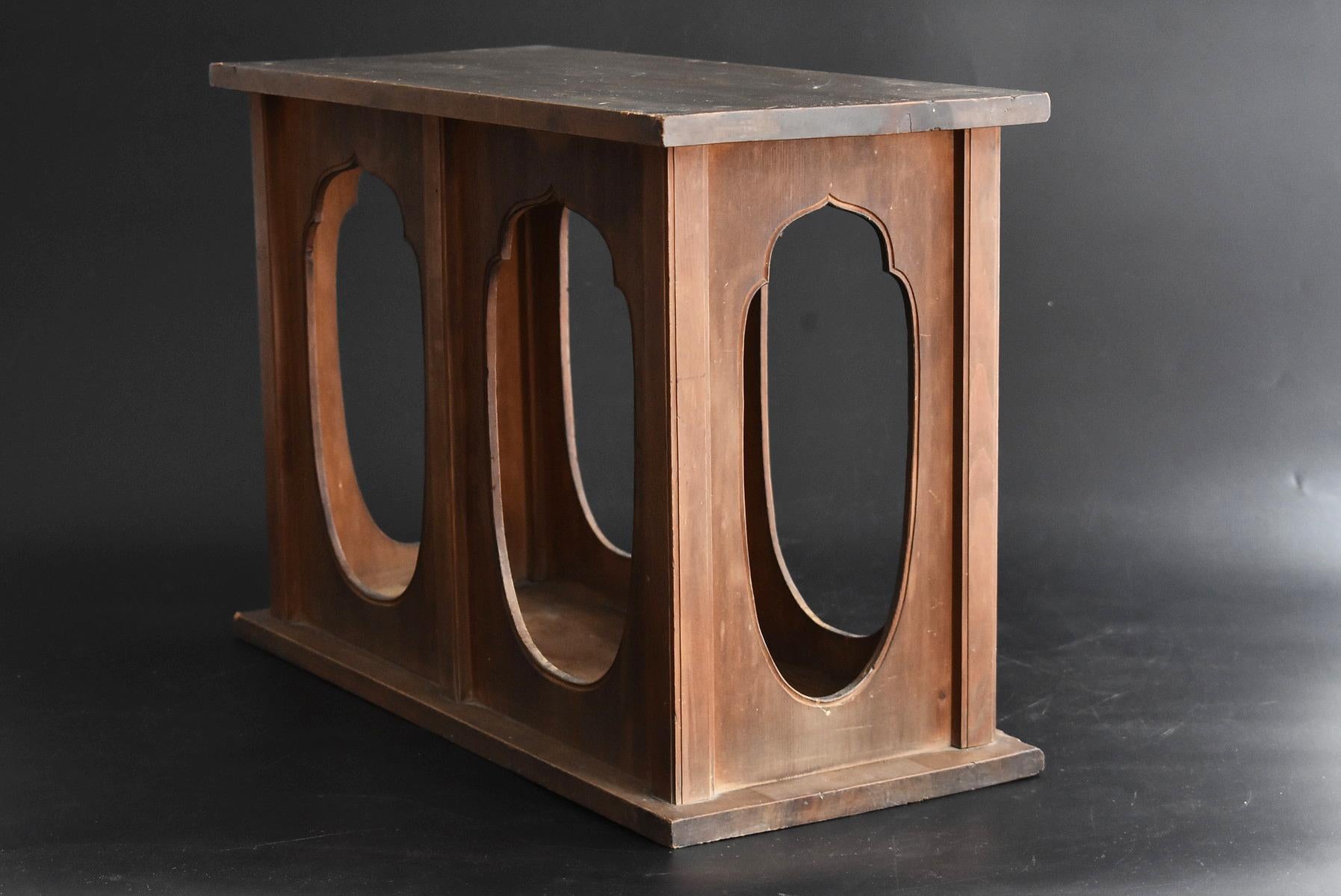 Woodwork Beautiful Japanese architectural beauty stand / Antique Wooden Exhibition Stand 