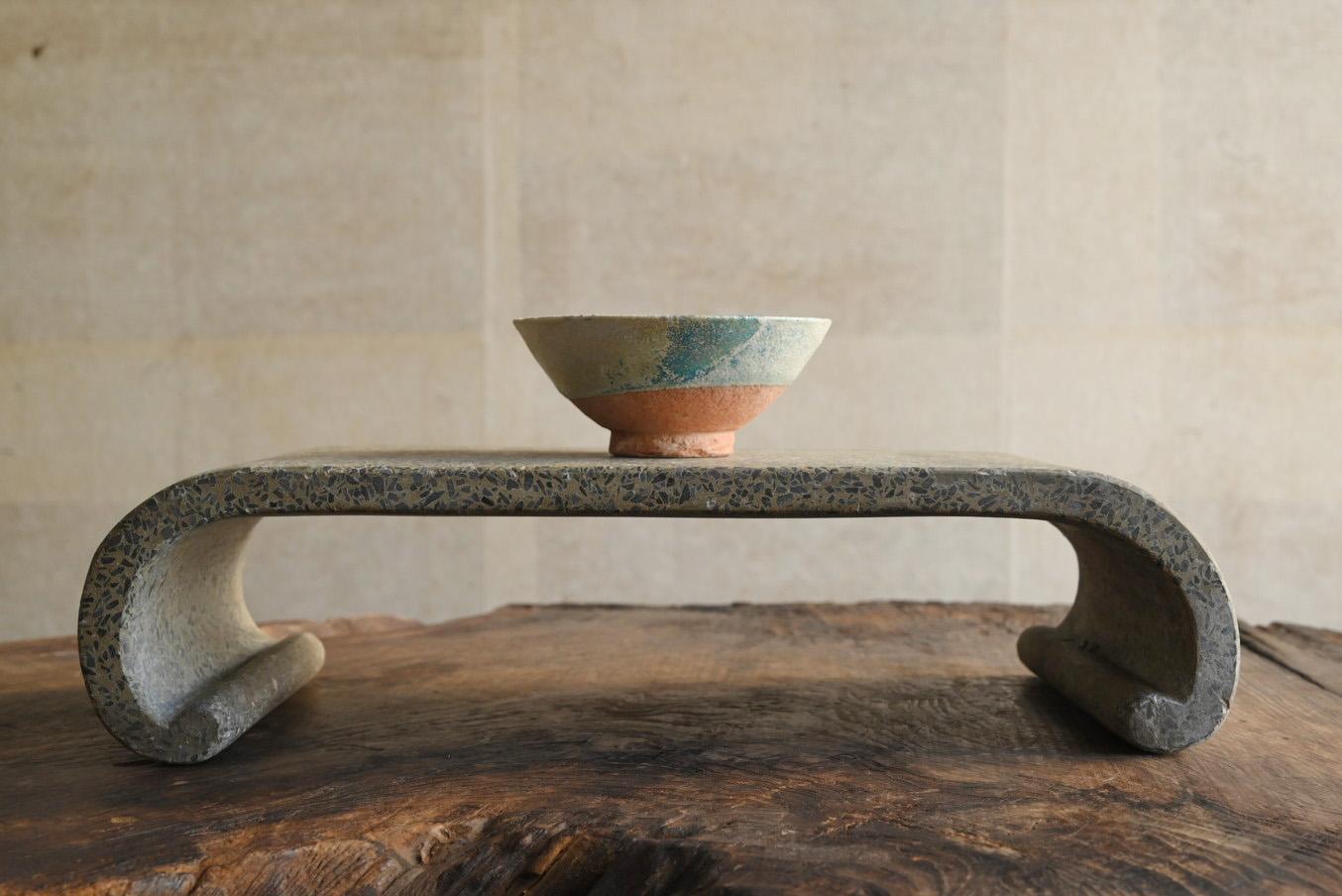 Concrete Old Japanese concrete decorative stand/1930-1970/Bonsai stand For Sale