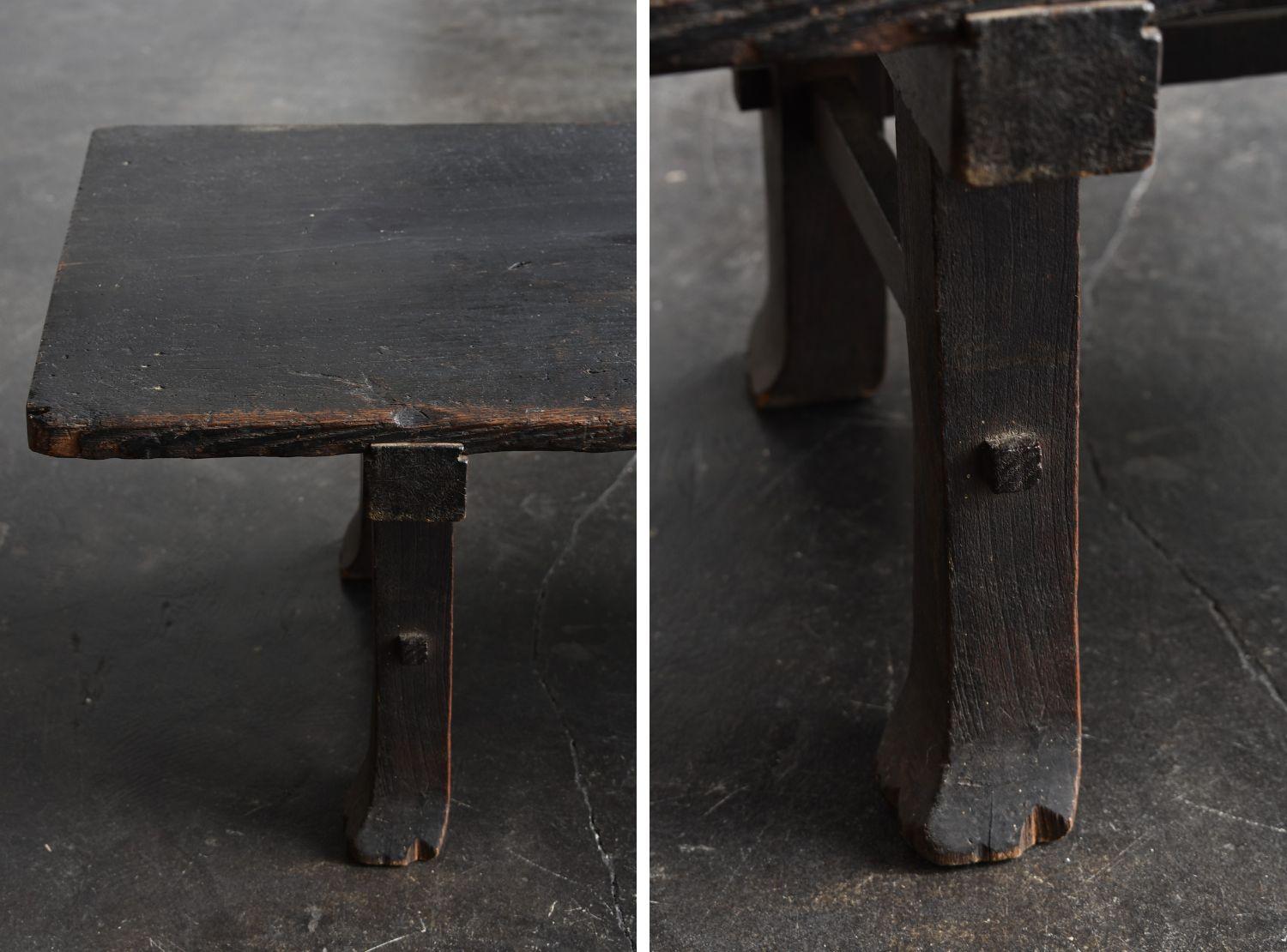 Old Japanese Desk '1700s-1800s' Edo Period Chestnut Antique Table or Low Table 6