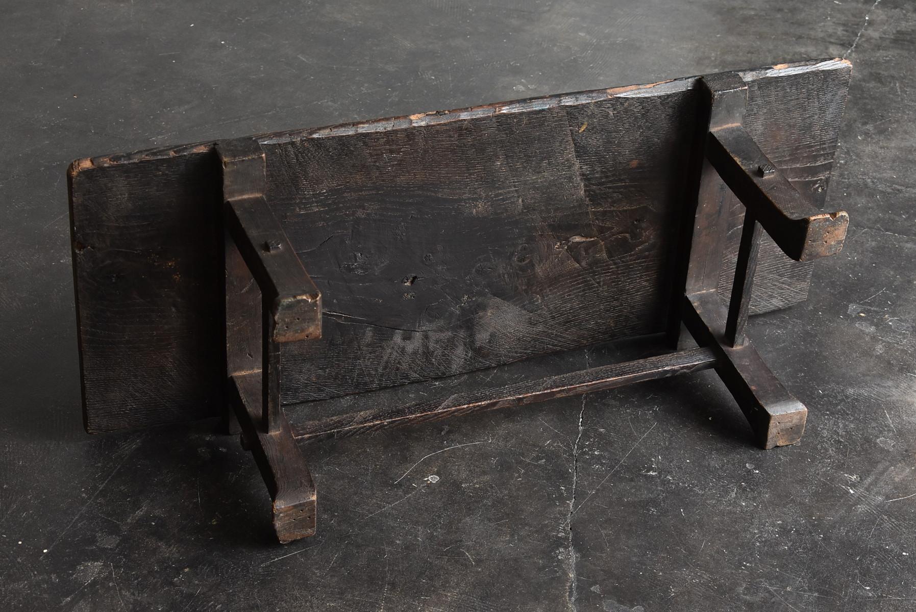 Old Japanese Desk '1700s-1800s' Edo Period Chestnut Antique Table or Low Table 9