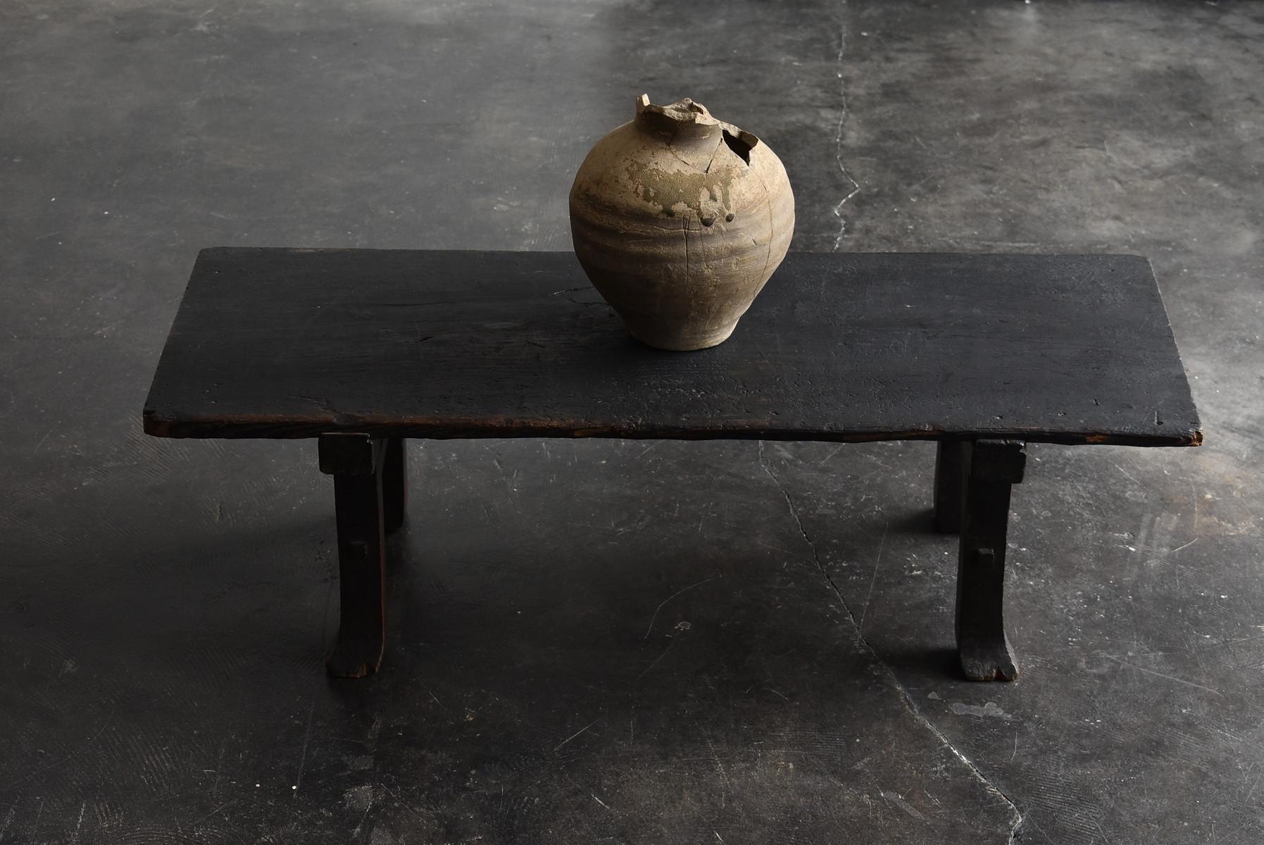 Old Japanese Desk '1700s-1800s' Edo Period Chestnut Antique Table or Low Table 11