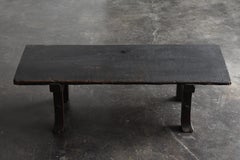 Old Japanese Desk '1700s-1800s' Edo Period Chestnut Antique Table or Low Table