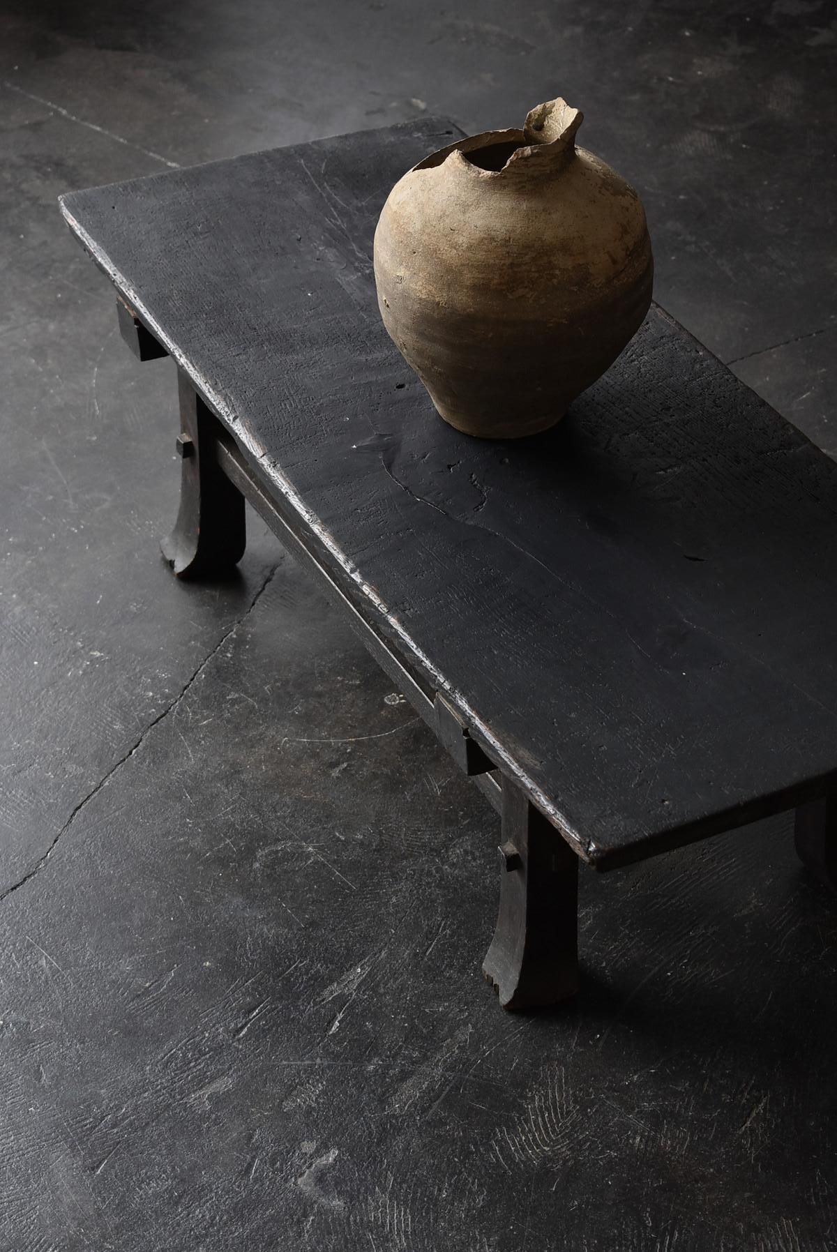 Old Japanese Desk '1700s-1800s' Edo Period Chestnut Antique Table or Low Table 12