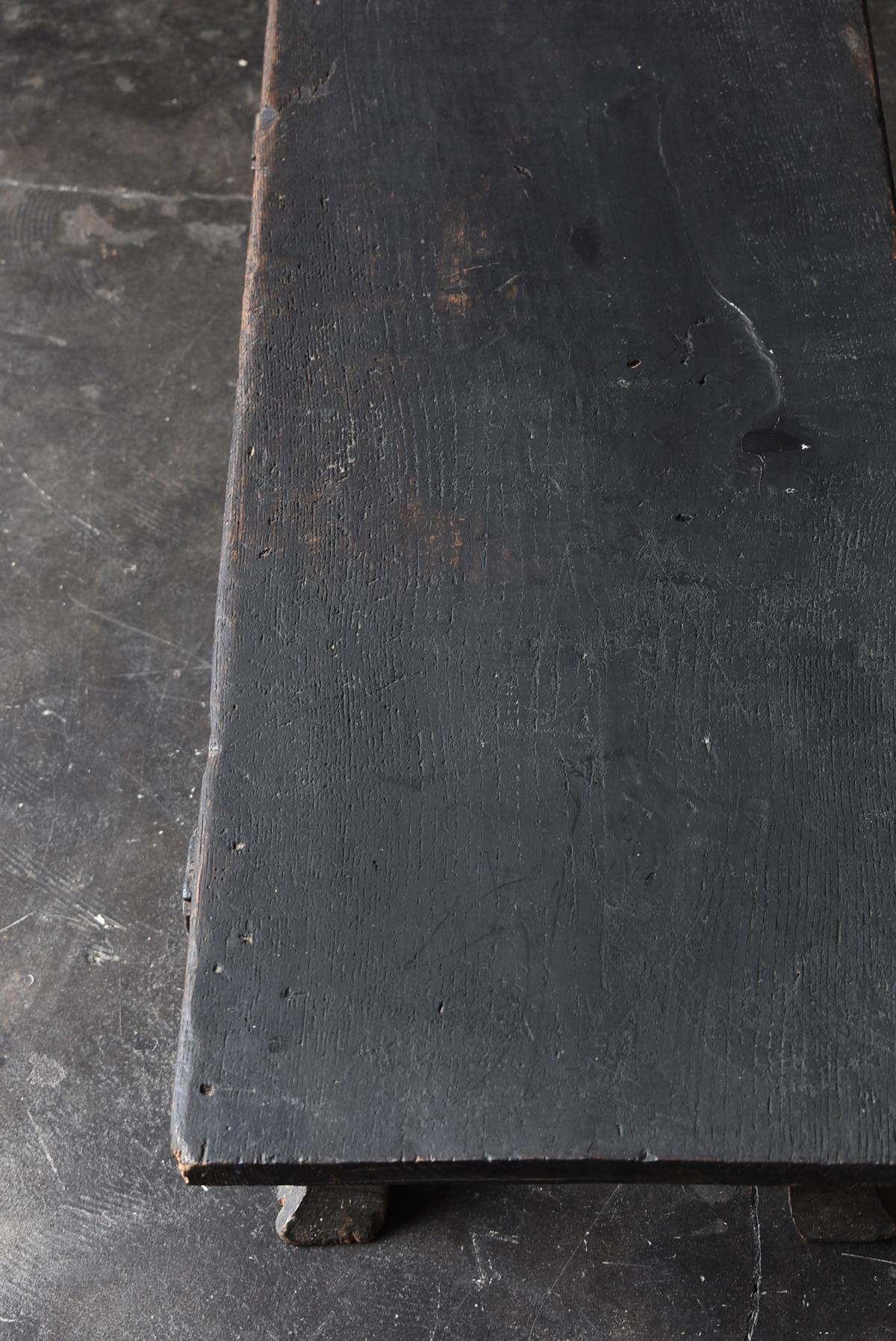 18th Century and Earlier Old Japanese Desk '1700s-1800s' Edo Period Chestnut Antique Table or Low Table
