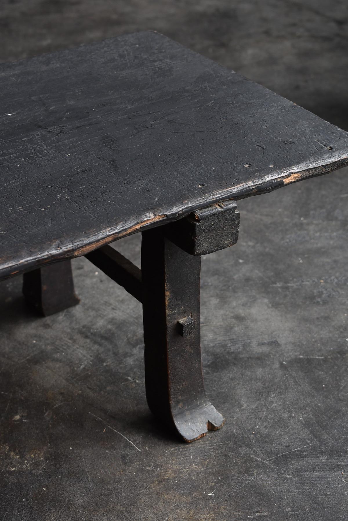 Old Japanese Desk '1700s-1800s' Edo Period Chestnut Antique Table or Low Table 2