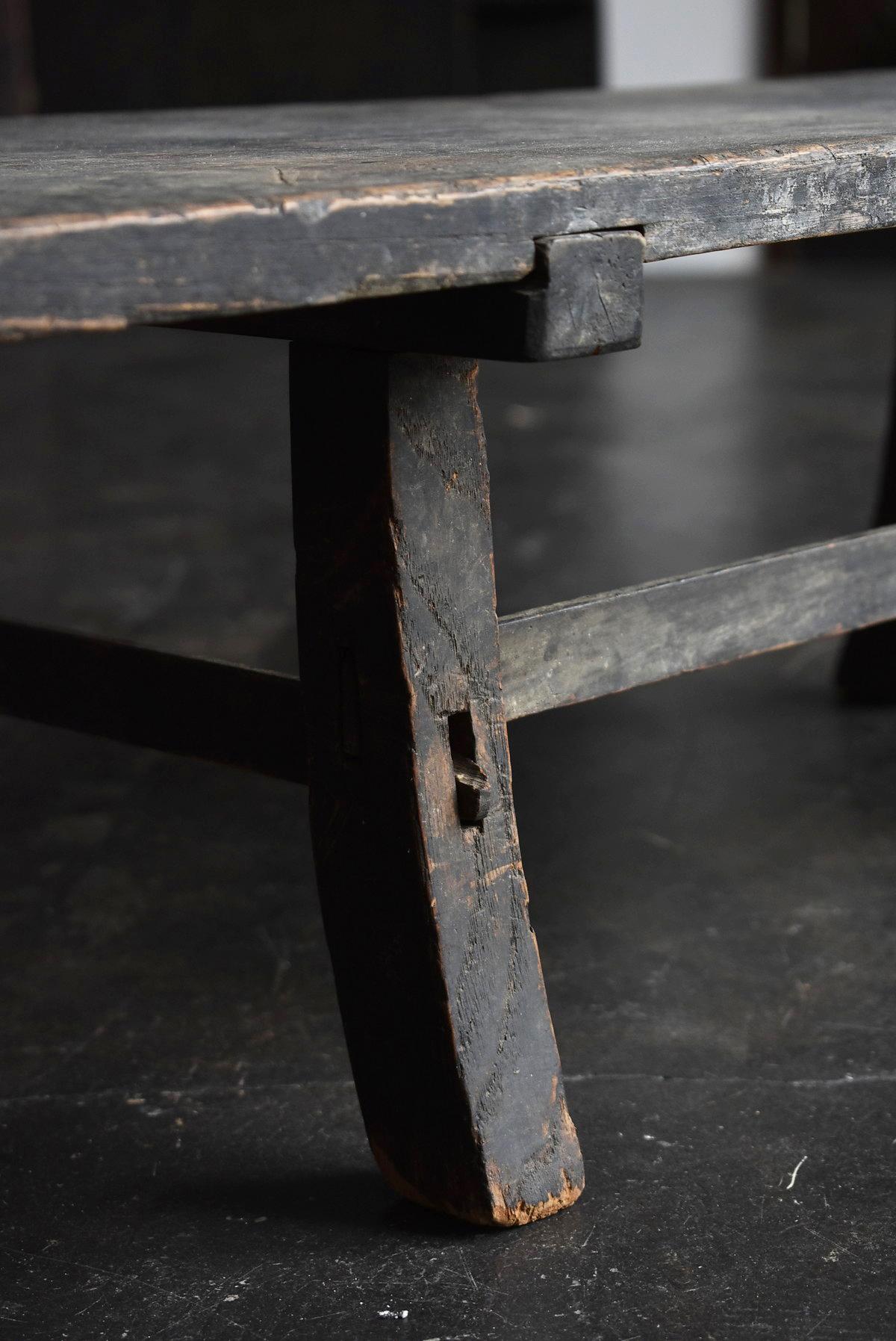 Old Japanese Desk Edo Period '1700s-1800s' Zelkova Antique Table or Low Table 4