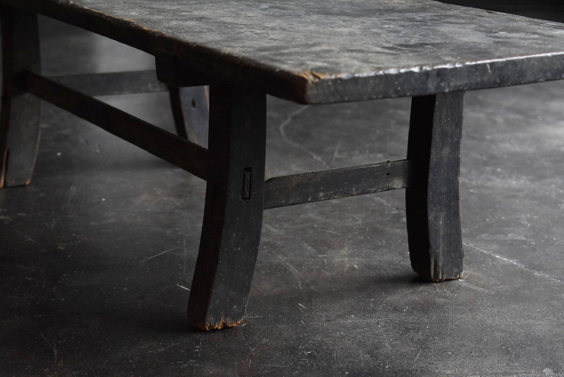 Old Japanese Desk Edo Period '1700s-1800s' Zelkova Antique Table or Low Table 5
