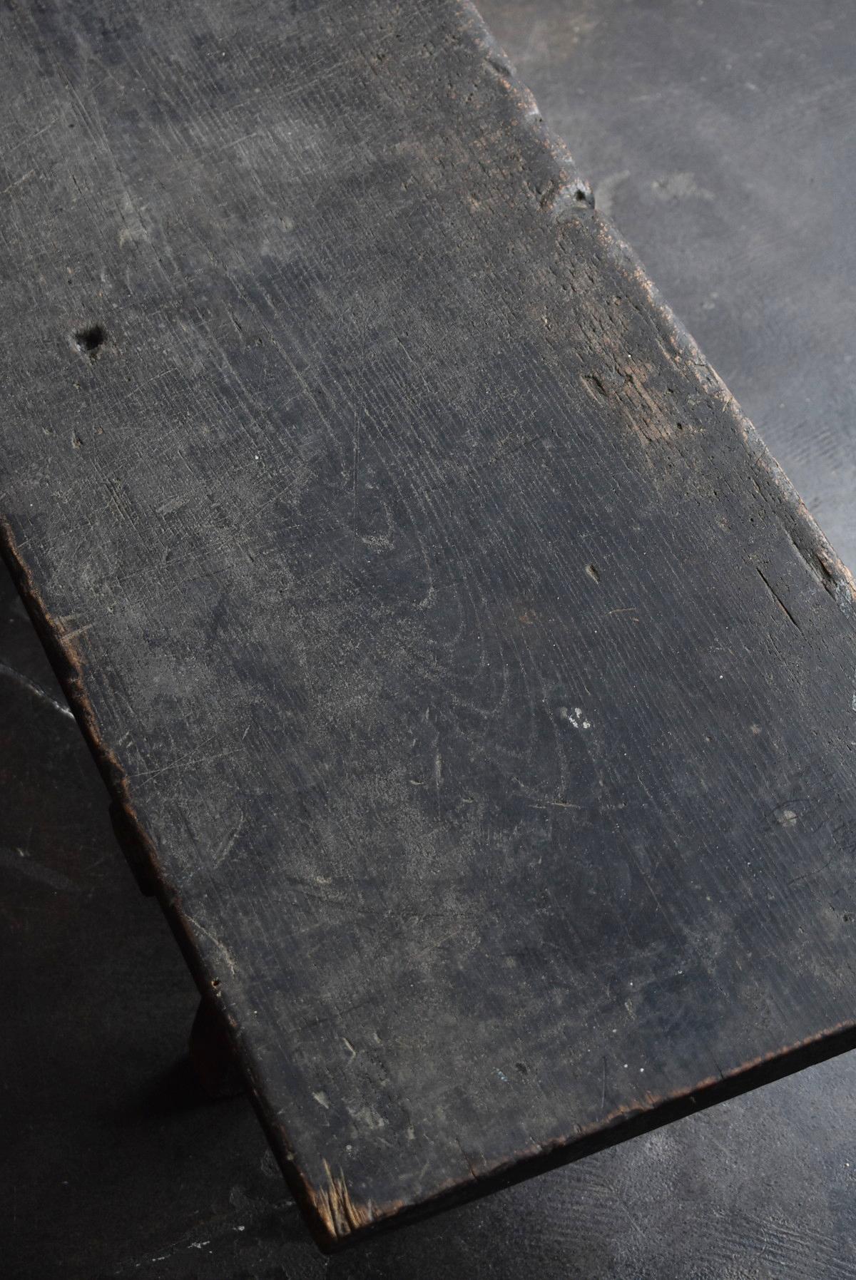 Old Japanese Desk Edo Period '1700s-1800s' Zelkova Antique Table or Low Table 1
