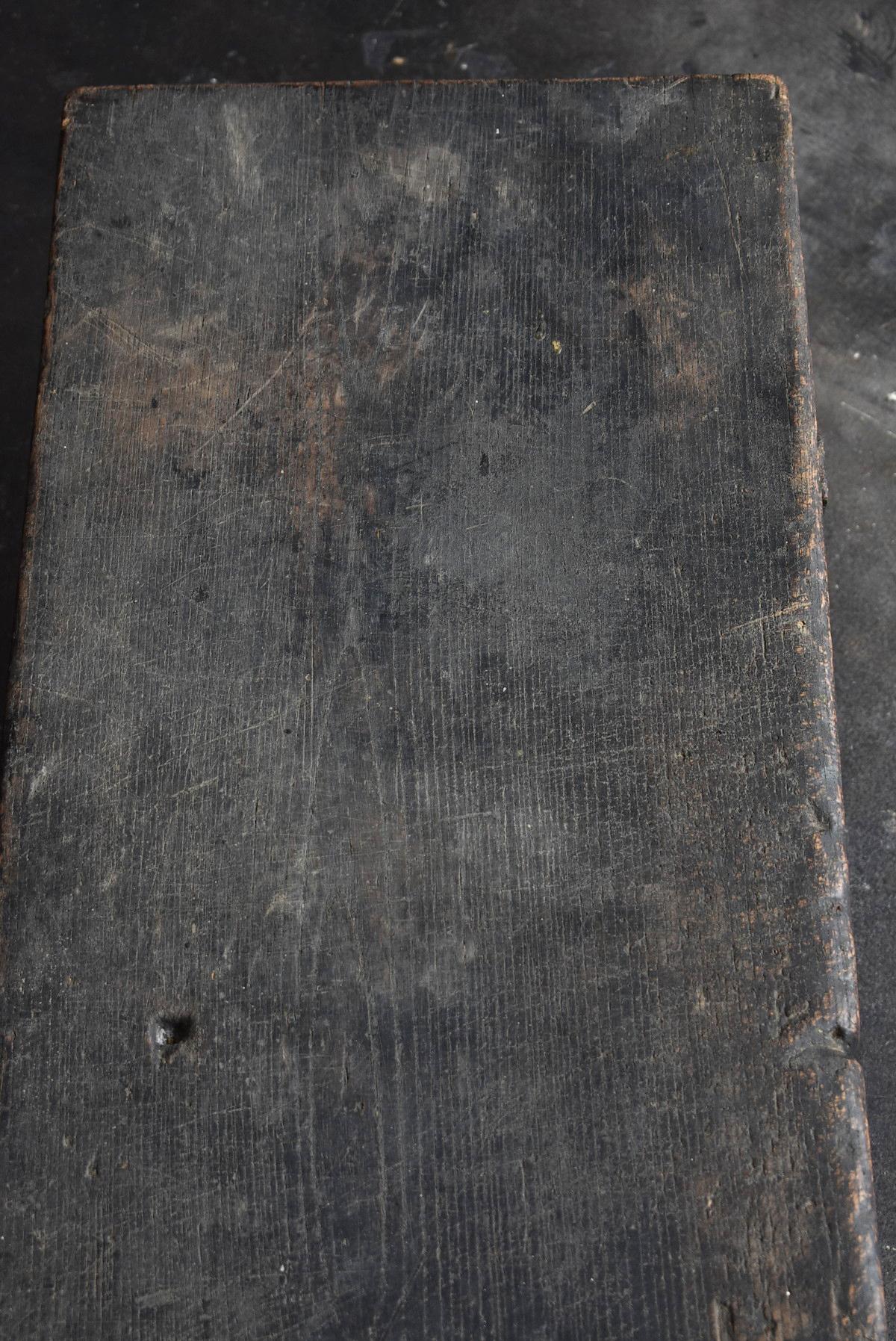 Old Japanese Desk Edo Period '1700s-1800s' Zelkova Antique Table or Low Table 2