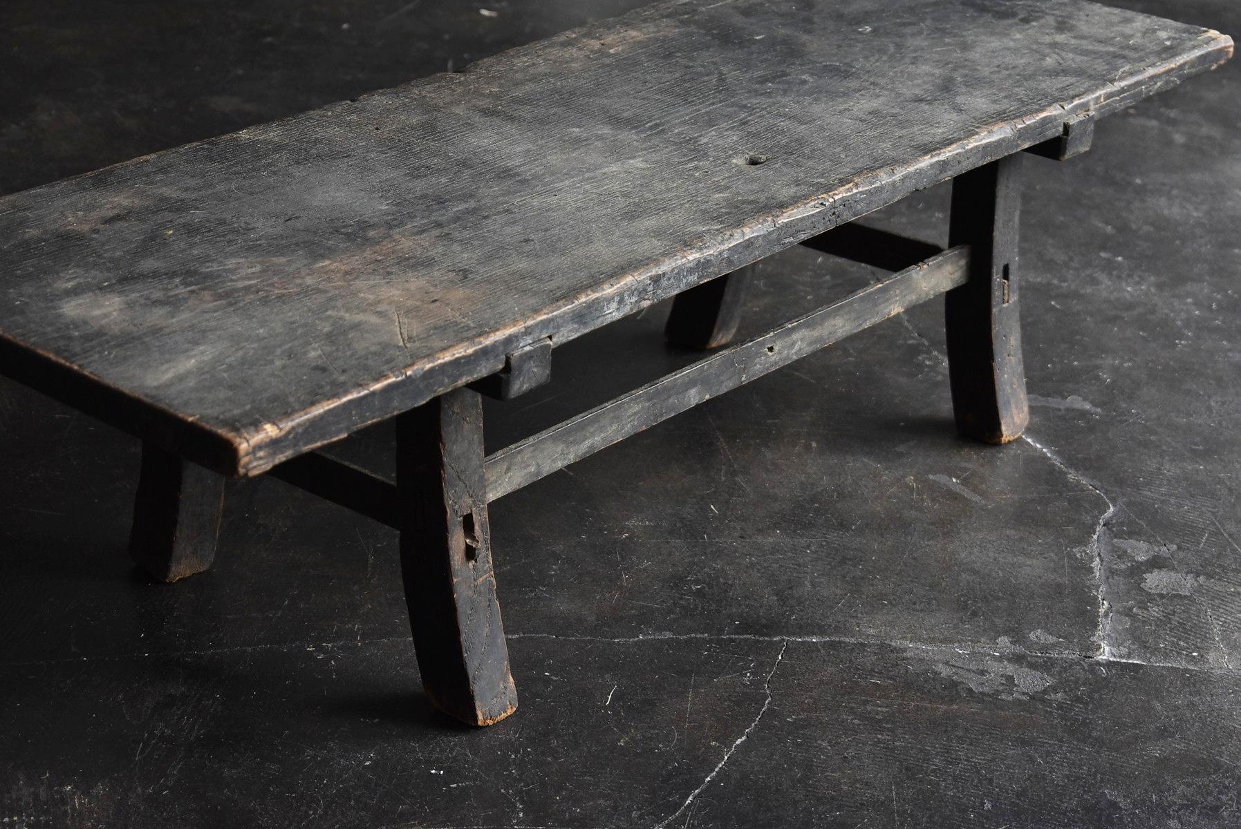 Old Japanese Desk Edo Period '1700s-1800s' Zelkova Antique Table or Low Table 3