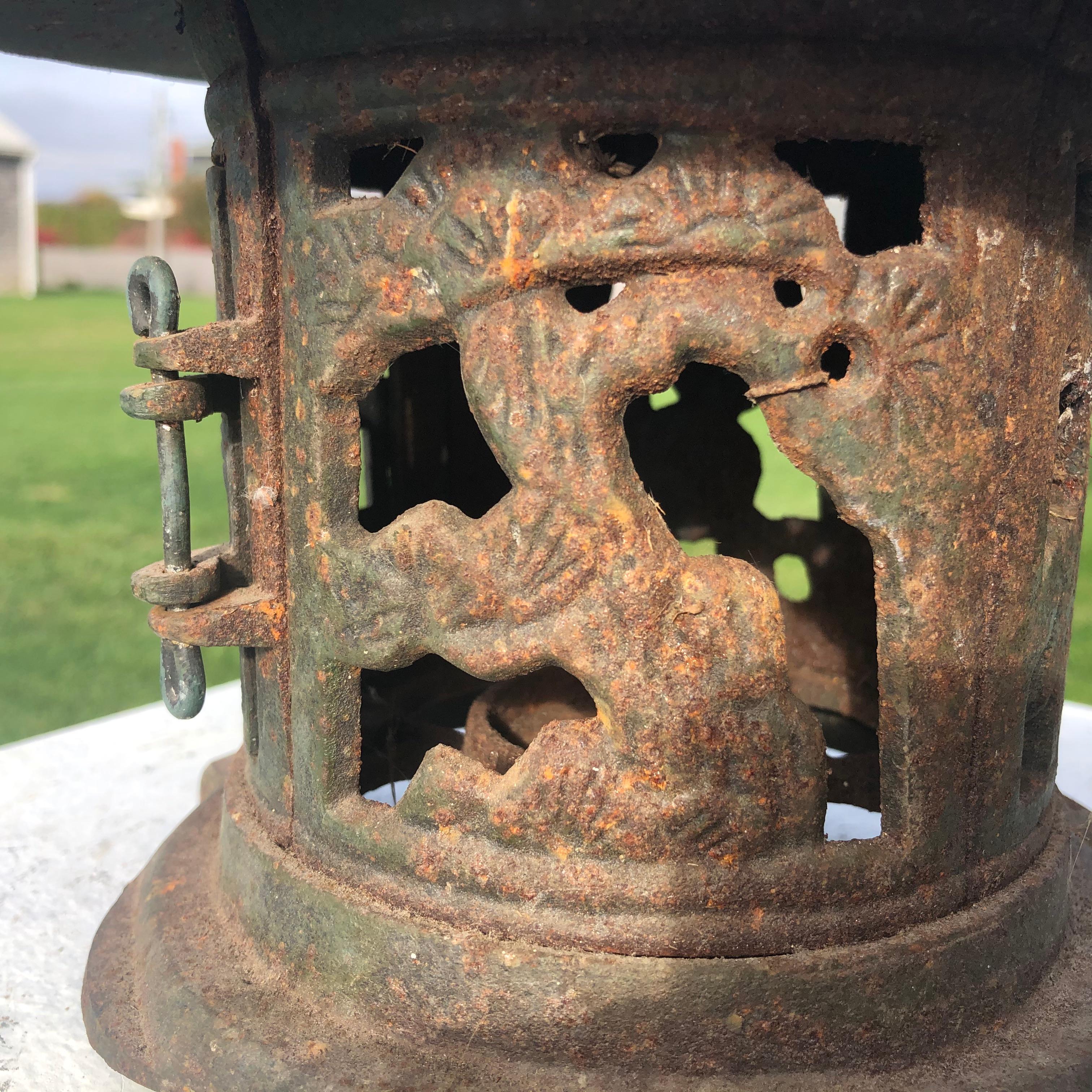 cast iron japanese lantern