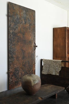 Antigua puerta japonesa de hierro / objeto colgante de pared / siglo XX