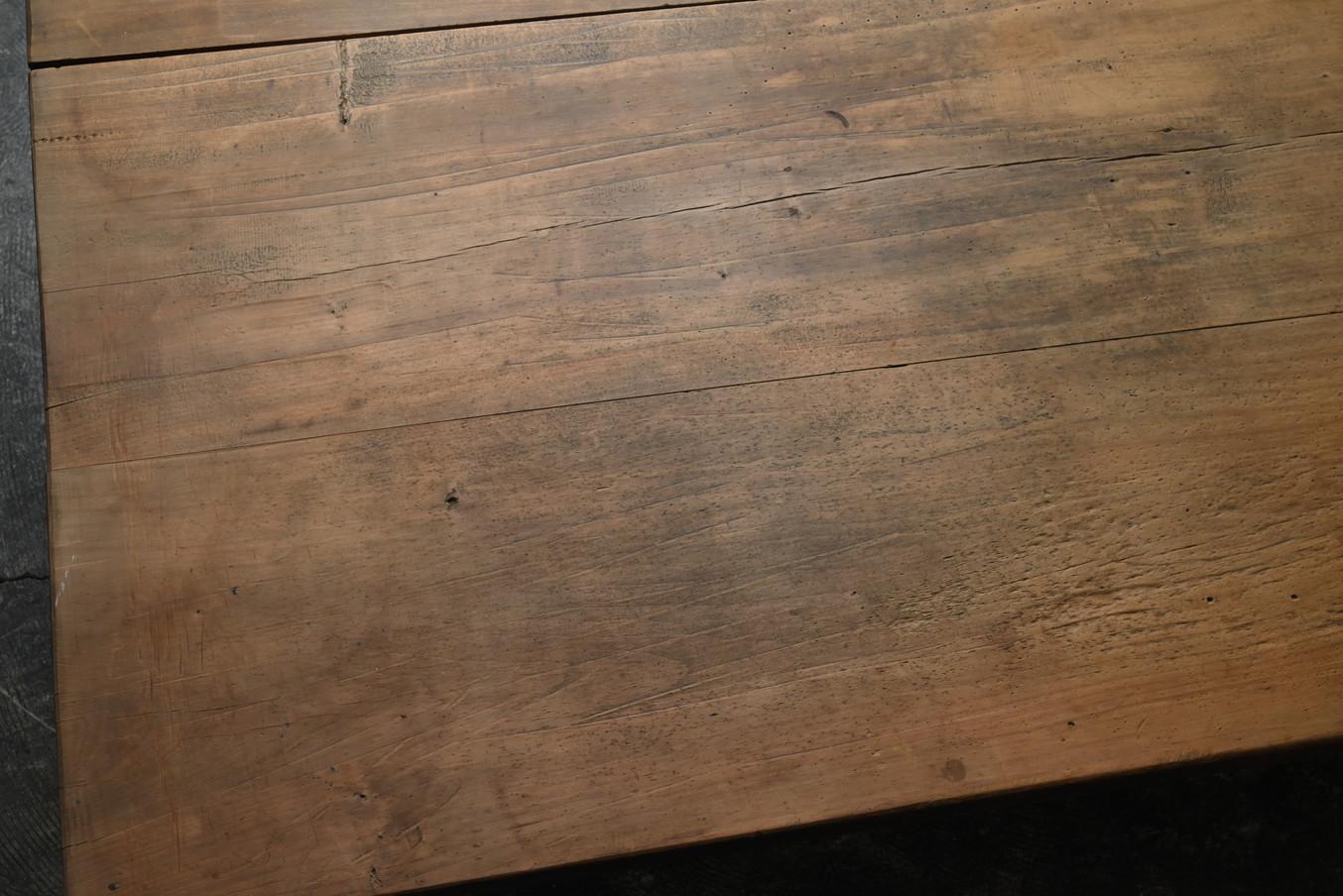 Old Japanese large wooden low table/20th century/sofa table/center table For Sale 8