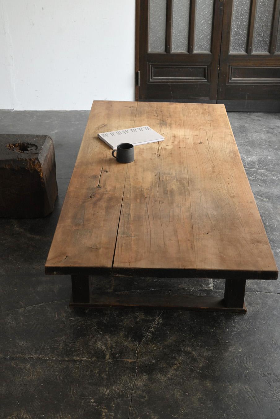 Taisho Old Japanese large wooden low table/20th century/sofa table/center table For Sale