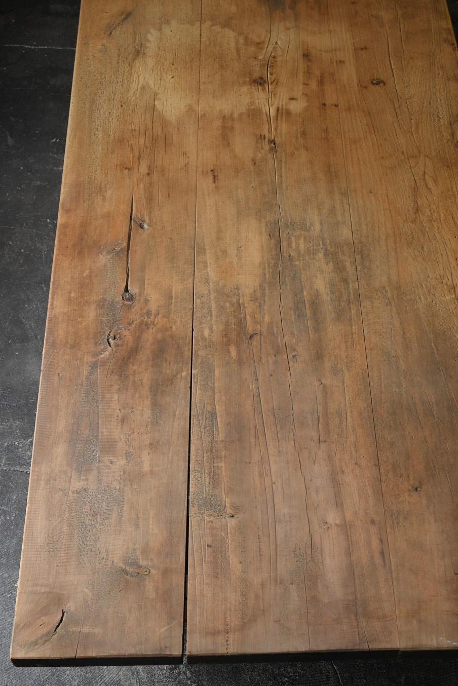 Old Japanese large wooden low table/20th century/sofa table/center table For Sale 2