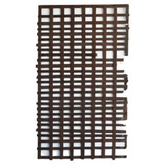 Old Japanese Lattice-Shaped Object Made of Iron Plate / 1868-1940 / Abstract Art