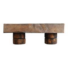 Old Japanese Low Table / Heavy Craftsman's Work Board/Edo and Showa