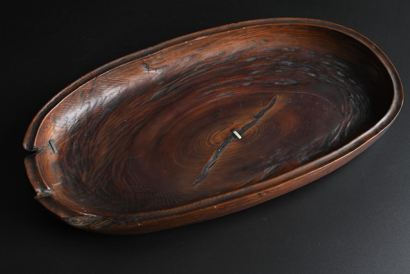 Bandeja antigua de pino japonés/1868-1920/Contenedor de dulces Taisho en venta