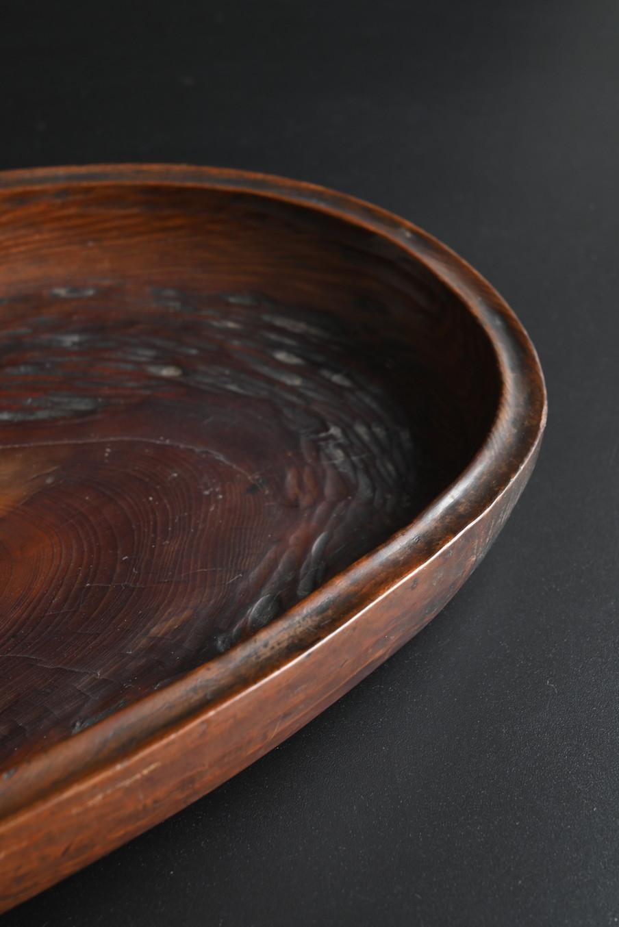 Bandeja antigua de pino japonés/1868-1920/Contenedor de dulces Tallado a mano en venta