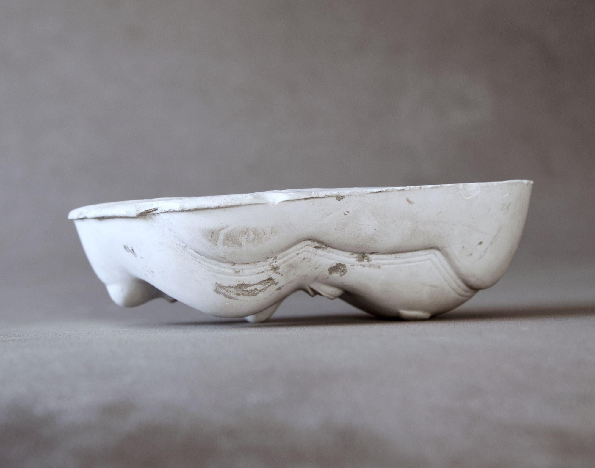 20th Century Old Japanese Plaster mold for Okame Mask For Sale