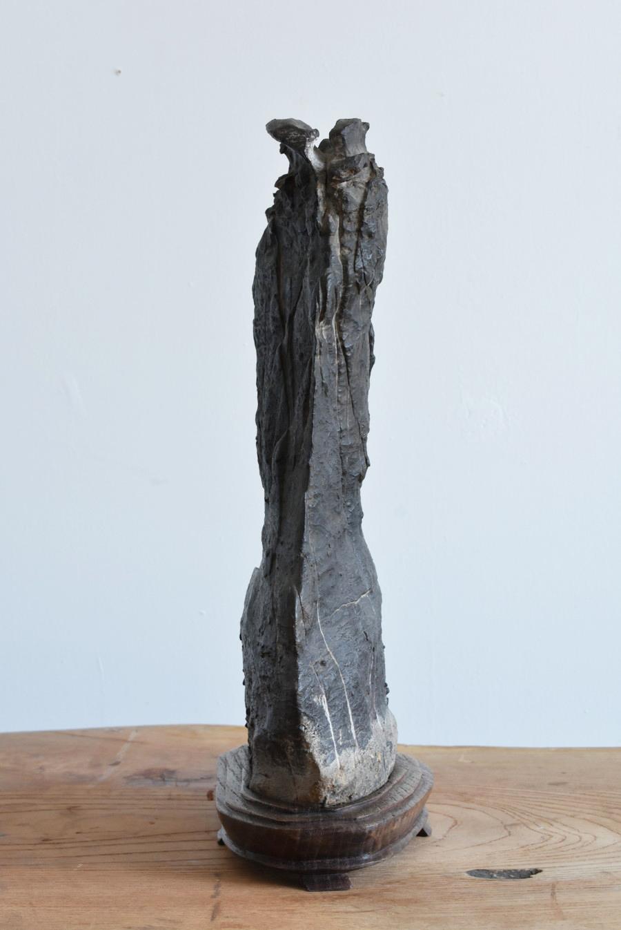 Old Japanese Scholar's Stone, Appreciation Stone In Good Condition In Sammu-shi, Chiba