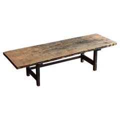 Old Japanese simple Desk "1868-1912" Meiji Period Antique Table or Low Table