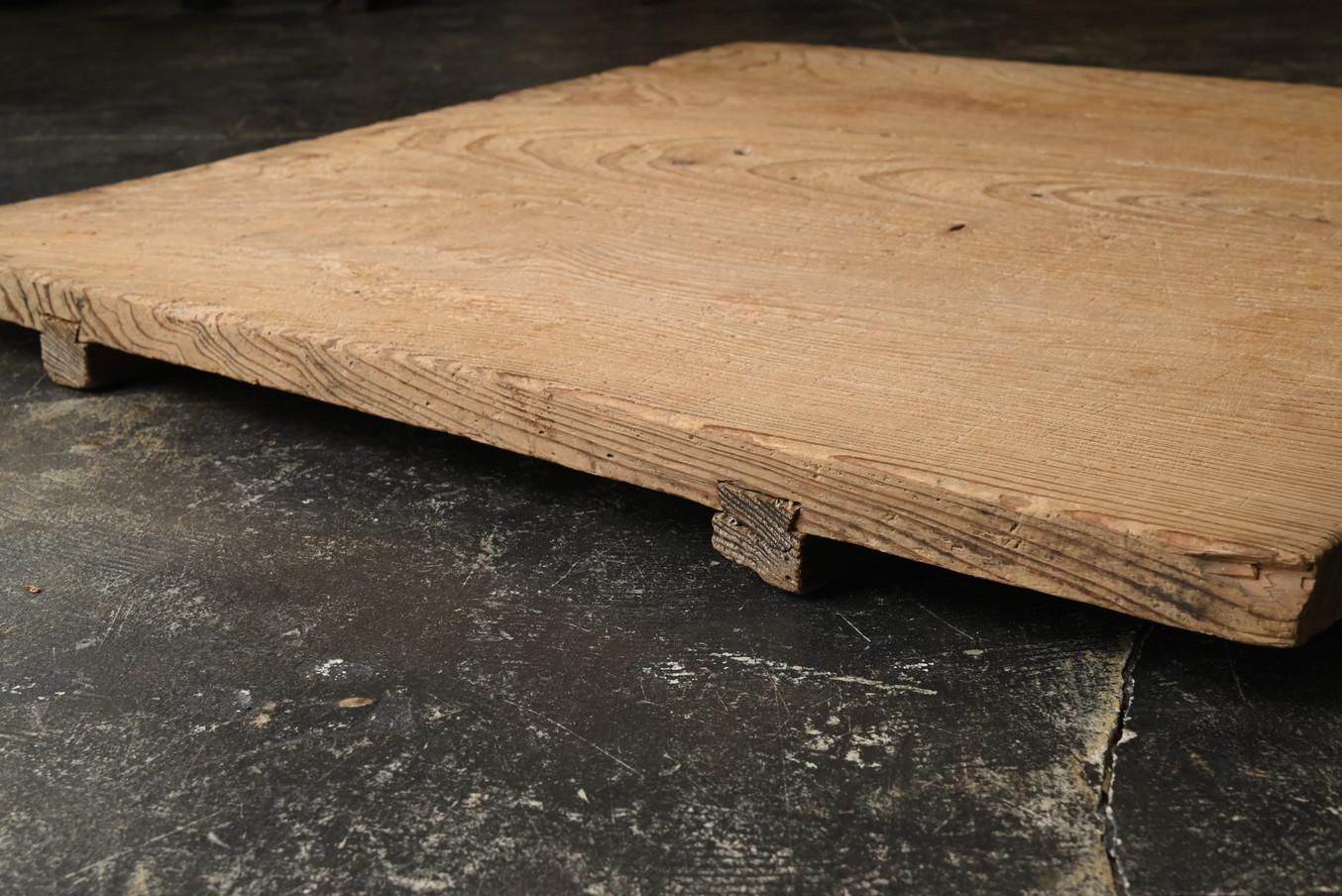 Old Japanese simple wood grain wall hanging board / 1868-1920 / Wabi-sabi board 6