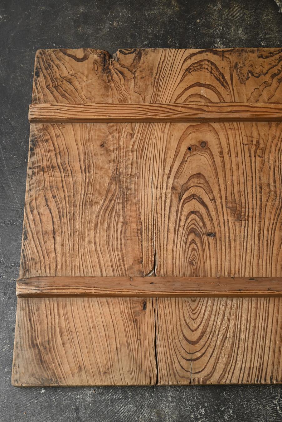 Old Japanese simple wood grain wall hanging board / 1868-1920 / Wabi-sabi board 8