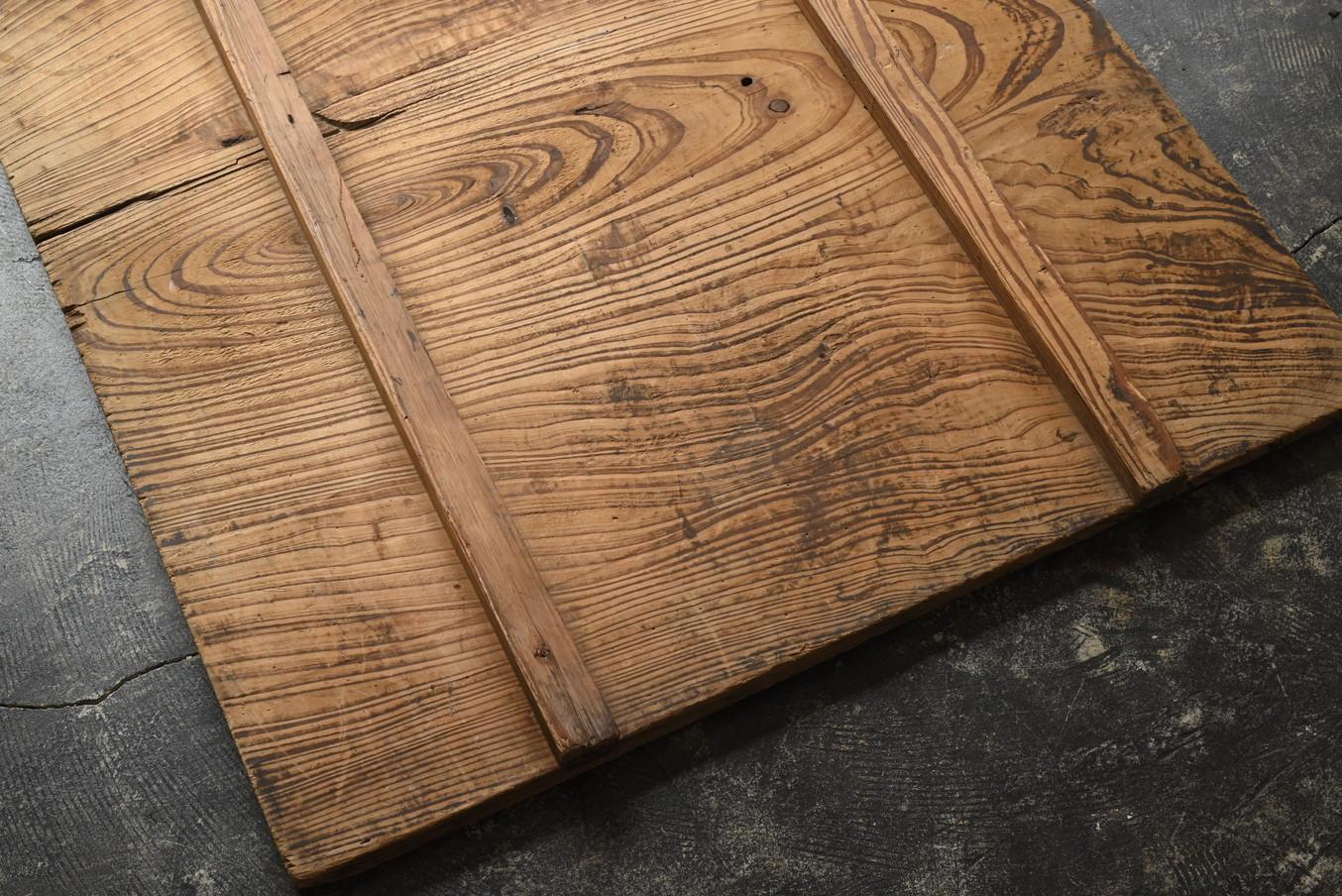 Old Japanese simple wood grain wall hanging board / 1868-1920 / Wabi-sabi board 9