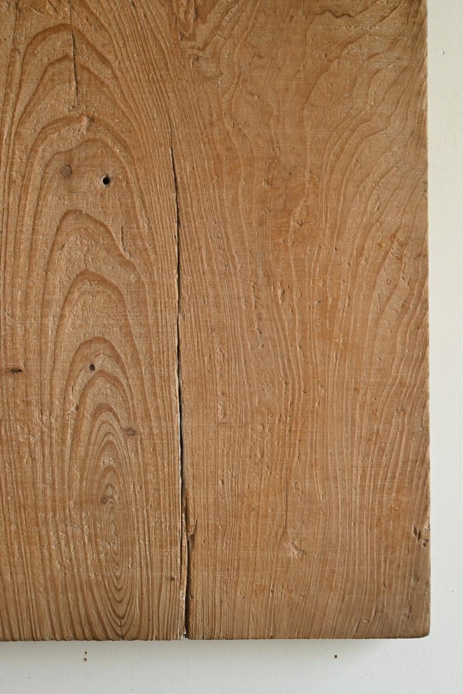 Cedar Old Japanese simple wood grain wall hanging board / 1868-1920 / Wabi-sabi board