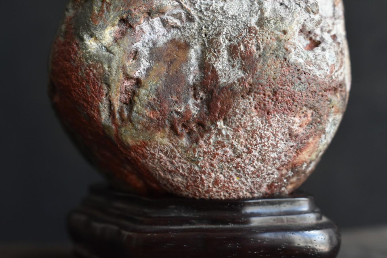 Antica statuetta giapponese in pietra a forma di Daruma / Pietra dello studioso in vendita 4