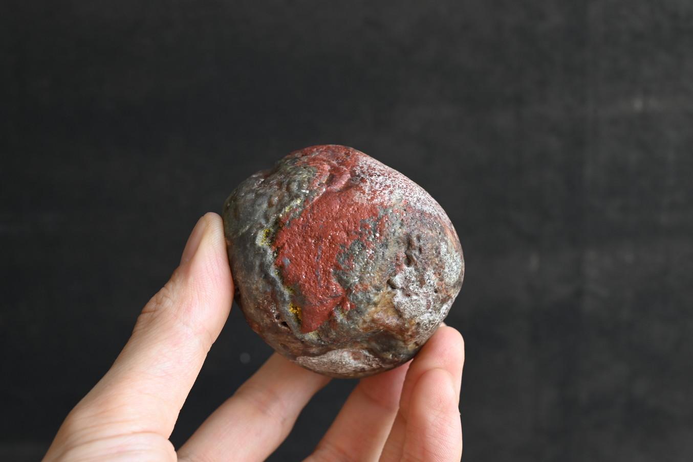 Antica statuetta giapponese in pietra a forma di Daruma / Pietra dello studioso in vendita 8