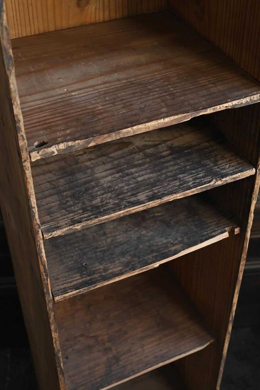 Old Japanese thin long wooden shelf/display shelf/20th century 4