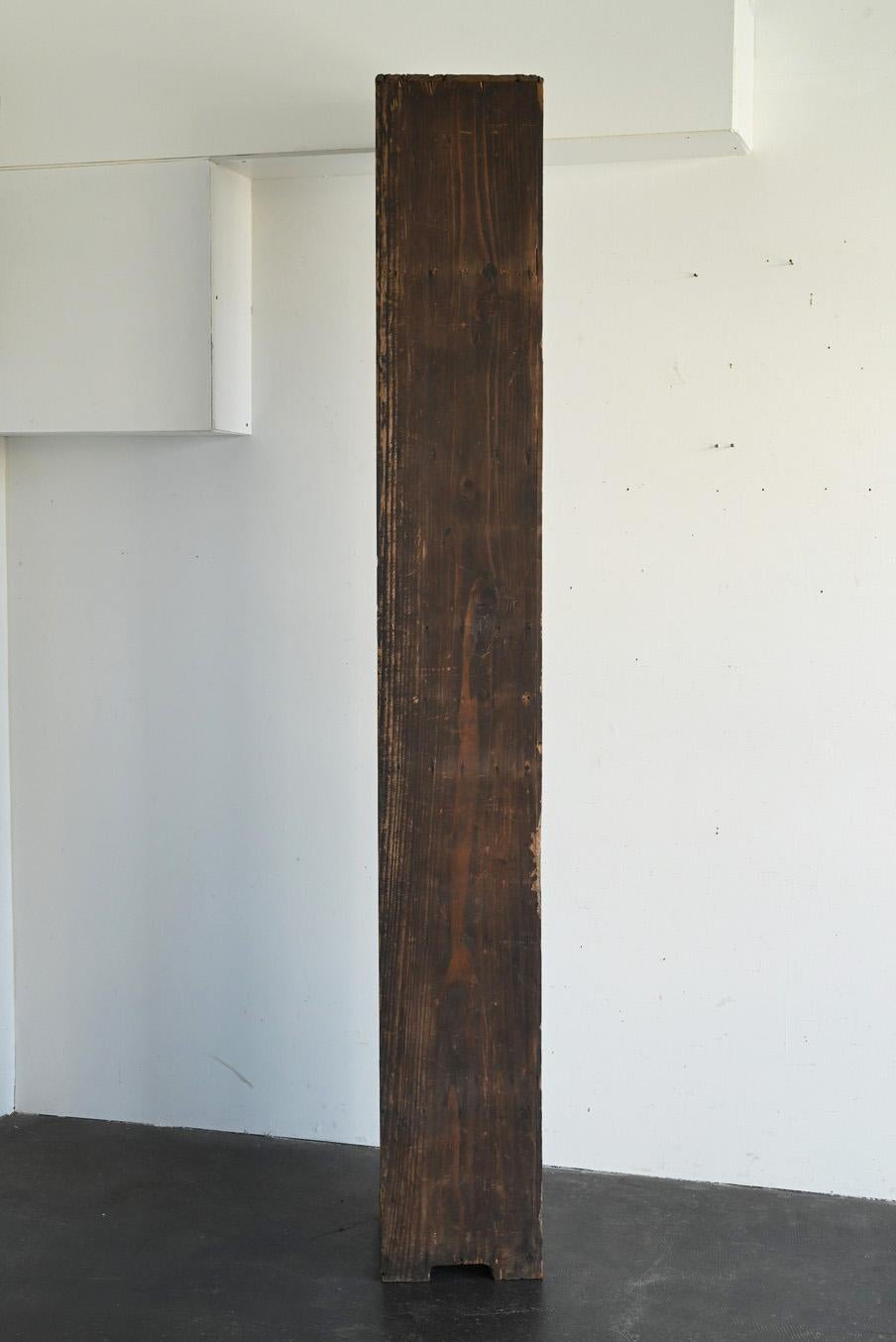 Old Japanese thin long wooden shelf/display shelf/20th century 5