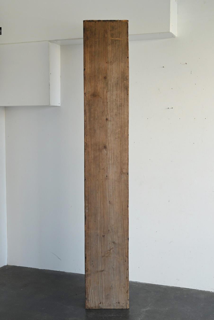 Old Japanese thin long wooden shelf/display shelf/20th century 6