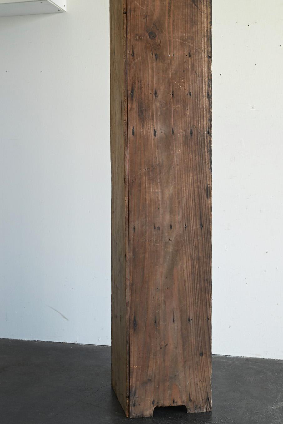 Old Japanese thin long wooden shelf/display shelf/20th century 8