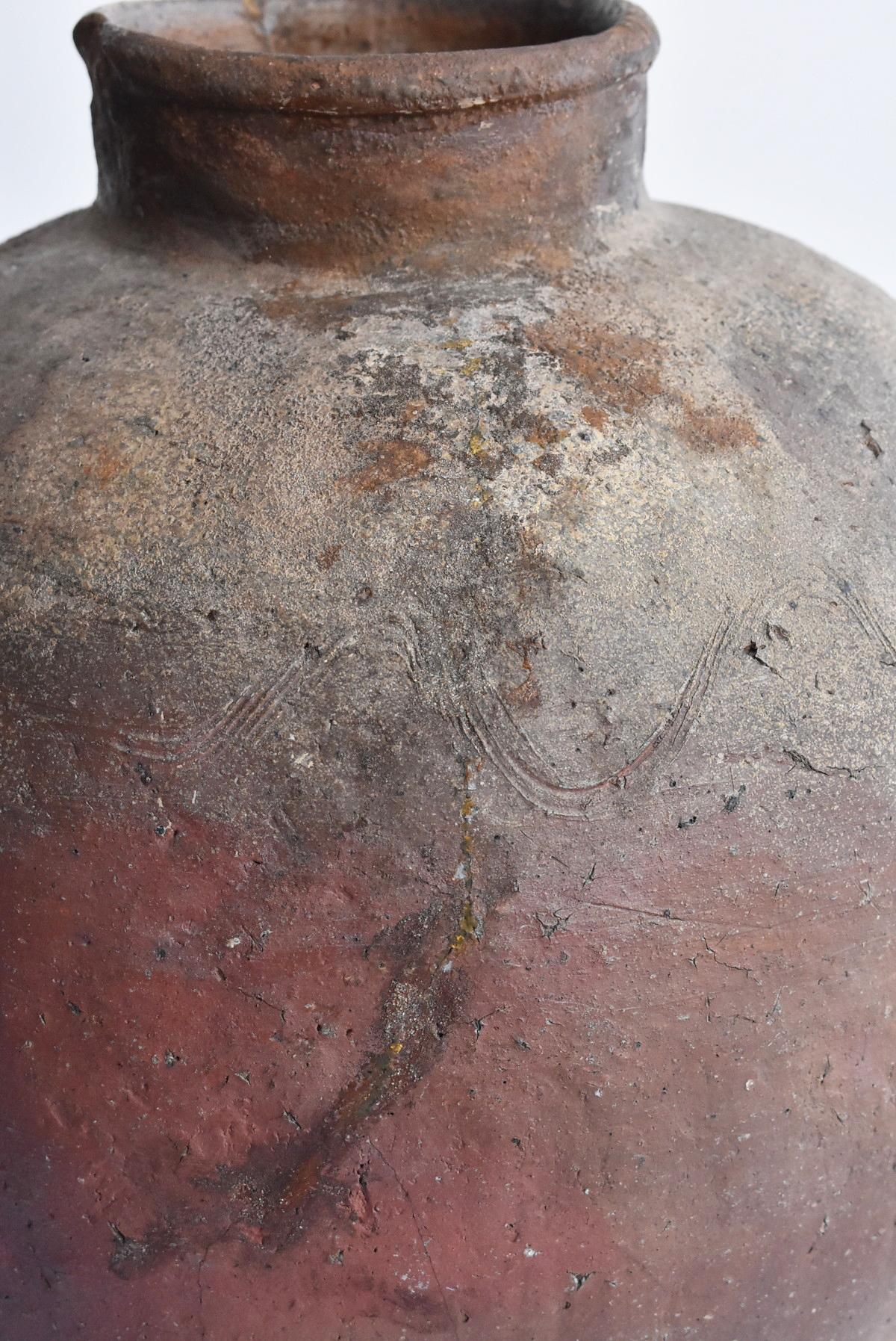 Old Japanese Vase 1400-1500 Mid-Muromachi Period Bizen Jar / Tsubo 3