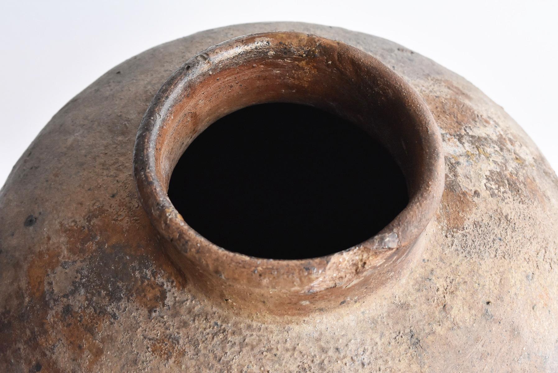 Old Japanese Vase 1400-1500 Mid-Muromachi Period Bizen Jar / Tsubo 1