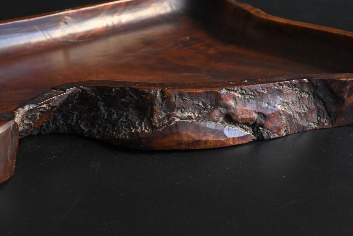 Altes japanisches Wabi-sabi-Holztablett / 20. Jahrhundert/Tischgeschirr[obon] im Angebot 8