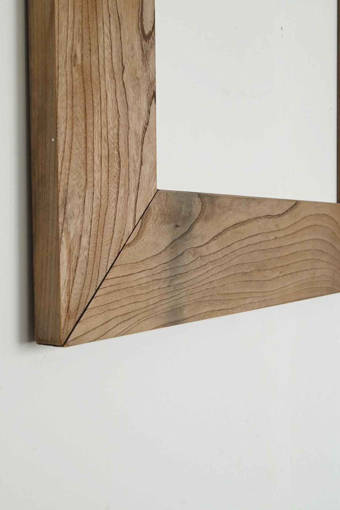Old Japanese wall-mounted wooden frame / 20th century / large picture frame For Sale 6